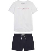 Tommy Hilfiger SÃ¦t - T-shirt/Shorts - Essential - Desert Sky