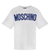Moschino T-shirt - Maxi - Hvid/BlÃ¥