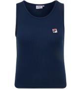 Fila Top - Cropped - Rib - Navy