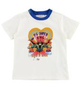 Dolce & Gabbana T-shirt - Superhero - Hvid m. Konge