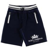 Dolce & Gabbana Shorts - Sweat - Navy m. Logo