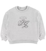 Dolce & Gabbana Sweatshirt - GrÃ¥meleret m. Broderi