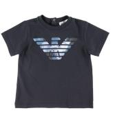 Emporio Armani T-shirt - Navy m. Logo