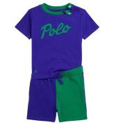 Polo Ralph Lauren T-shirt/Sweatshorts - Classics - BlÃ¥/GrÃ¸n