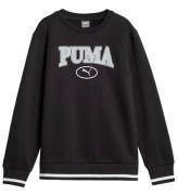 Puma Sweatshirt - Squad Crew - Sort m. Hvid
