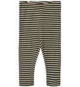 Wheat leggings - Uld - Green Stripe