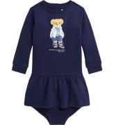 Polo Ralph Lauren Kjole m. Bloomers - Navy m. Bamse