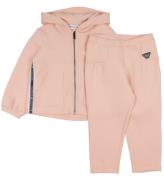 Emporio Armani Cardigan/Bukser - Rosa m. Logostribe