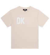 DKNY T-shirt - Creme m. Hvid