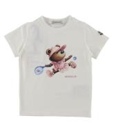 Moncler T-shirt - Natural/Rosa m. Bamse