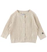 Calvin Klein Cardigan - Strik - Rib - Vanilla Heather