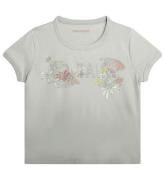 Zadig & Voltaire T-shirt - Alister - LysegrÃ¥ m. Blomster/Similis