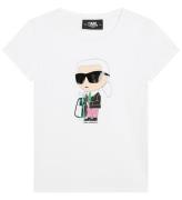 Karl Lagerfeld T-shirt - Hvid m. Print