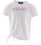 Versace T-shirt - Hvid/Pink m. Similisten