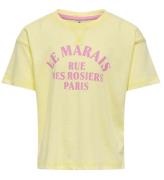 Kids Only T-shirt - KogSinna - Yellow Pear/ Marais
