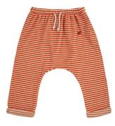 Bobo Choses Bukser - Baby Orange Stripes terry harem - Orange