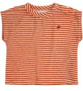 Bobo Choses T-shirt - Baby Orange Stripes Terry - Orange