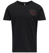 Kids Only T-shirt - KogBeate - Black/Amour