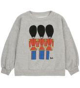 Bobo Choses Sweatshirt - Little Tin Soldiers - Light Heather Gre