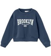 Name It Sweatshirt - Cropped - NkfNiknaks - Dark Denim