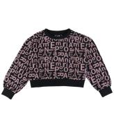 EA7 Sweatshirt - Cropped - Fancy Black/Gammelrosa