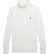 Polo Ralph Lauren Bluse m. Rullekrave - Hvid