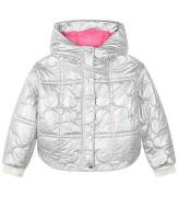 Billieblush Dynejakke - Puffer - Hvid Metallised