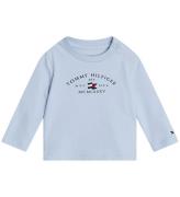 Tommy Hilfiger Bluse - Essential Printed - Breezy Blue