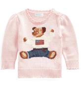 Polo Ralph Lauren Bluse - Strik - Rosa m. Bamse