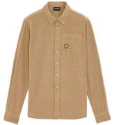 Lyle & Scott Skjorte - FlÃ¸jl - Needle Cord - Sand Storm