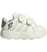 adidas Performance Sko - Grand Court Dino CF - Owhite/Lingrn/Sil