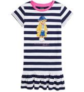 Polo Ralph Lauren Kjole - Navy/Hvidstribet m. Bamse