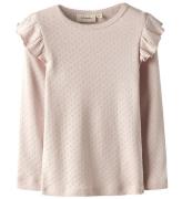 Lil' Atelier Bluse - NmfRachel - Peach Whip m. HulmÃ¸nster