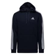 adidas Hættetrøje 3-Stripes Essentials - Navy/Hvid