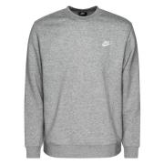 Nike Sweatshirt NSW Club Crew - Grå/Hvid