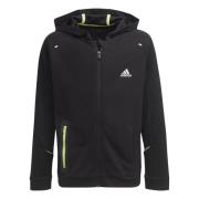 adidas Hættetrøje XFG Full Zip - Sort/Gul Børn