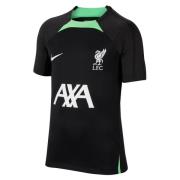 Liverpool Trænings T-Shirt Dri-FIT Strike - Sort/Poison Green/Hvid Børn