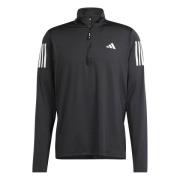 adidas Løbetrøje Own The Run 1/2 Zip - Sort/Hvid