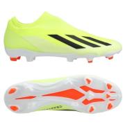 adidas X Crazyfast League Laceless FG Solar Energy - Gul/Sort/Hvid