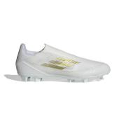 adidas F50 League Laceless FG/AG Day Spark - Hvid/Guld/Hvid